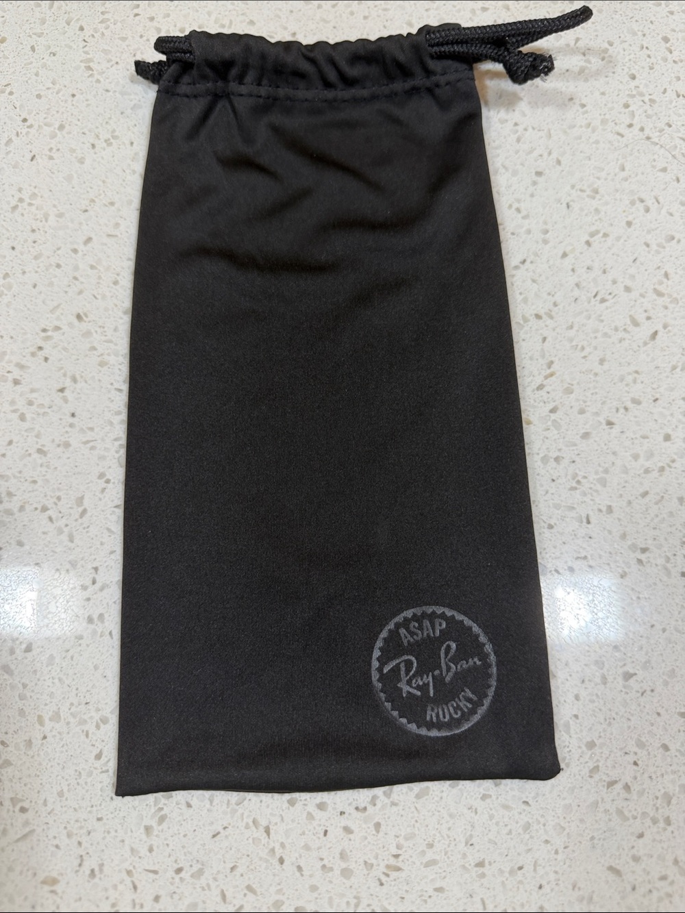 Ray-Ban Black Drawstring Sunglass Pouch ASAP Rocky